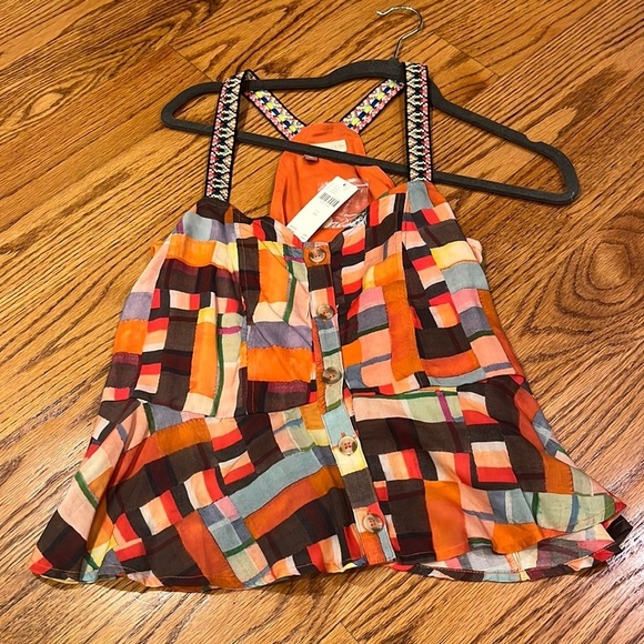 NWT Pilcro - Anthropologie Woman’s Colorful Print Tank Size XS - Picture 1 of 5